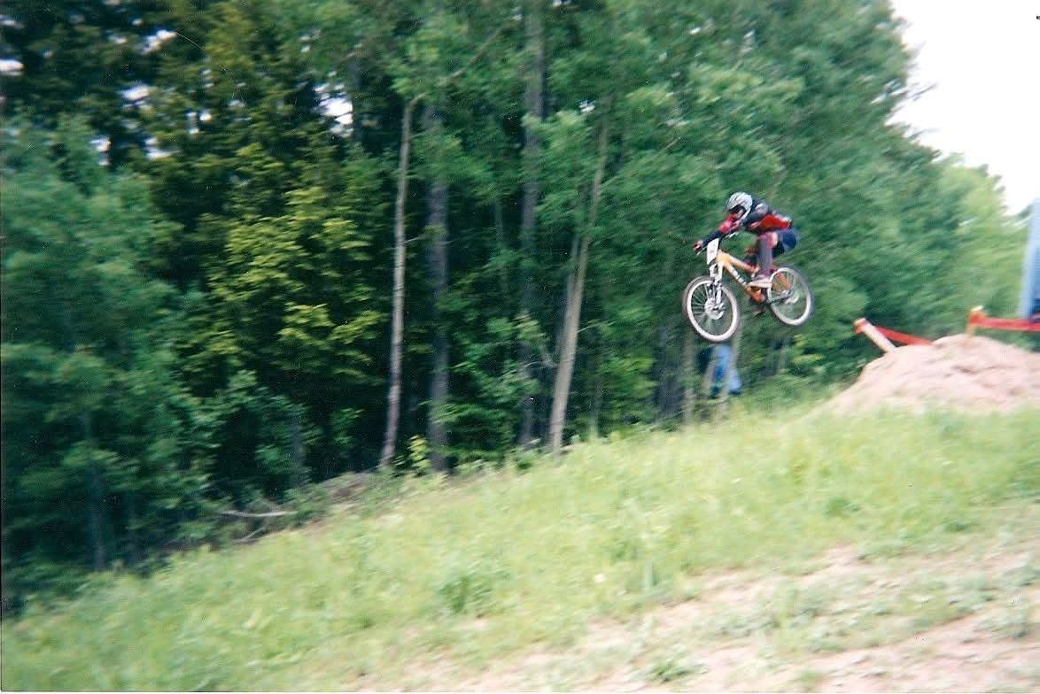 Summer downhill mountain biking at Martock